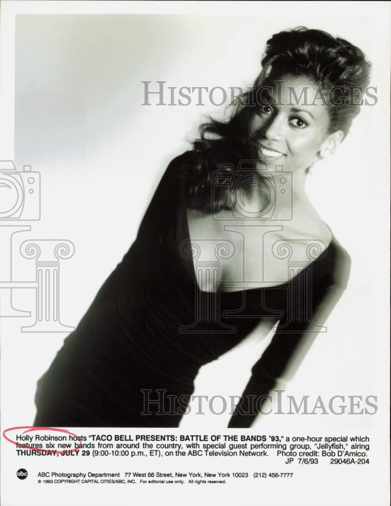 1993 Press Photo TV Host Holly Robinson - hpp32471- Historic Images