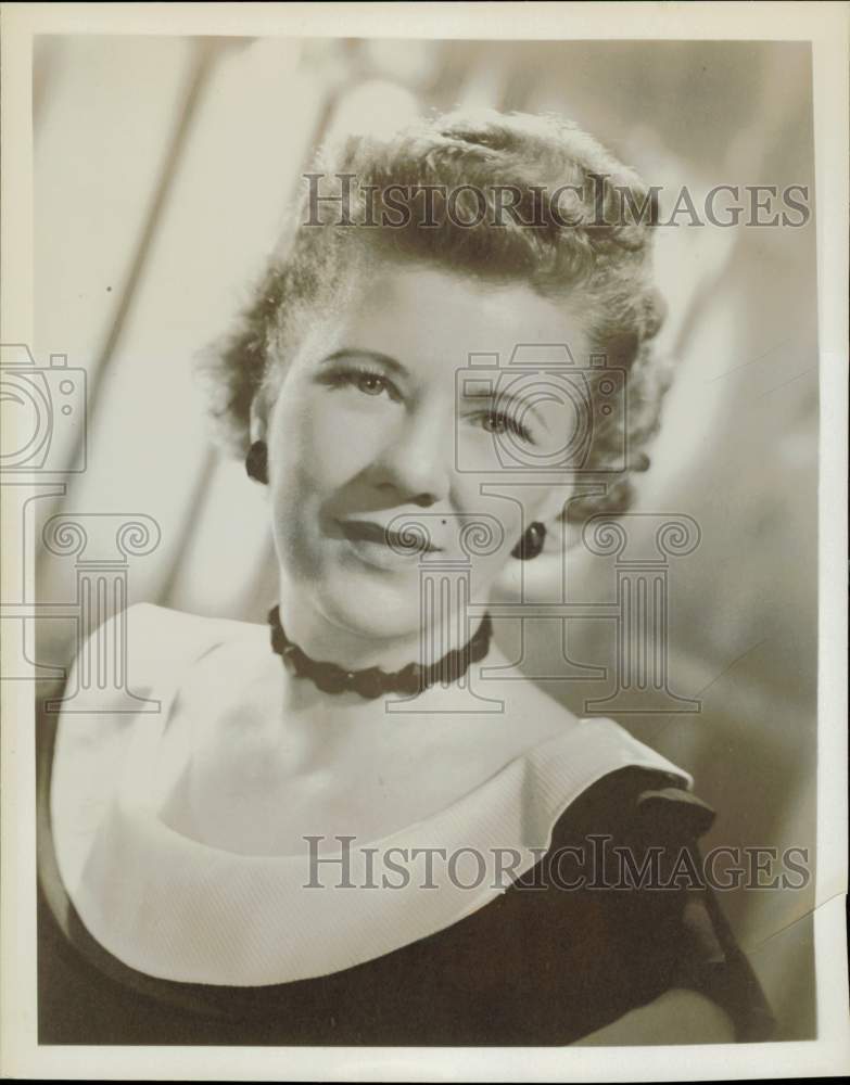 1956 Press Photo Ruth Lyons, Star of &quot;50 Club&quot; - hpp32609- Historic Images