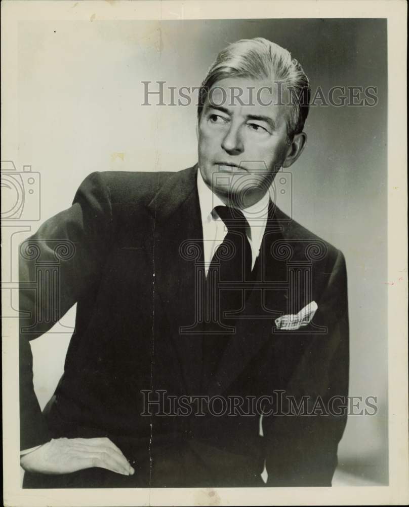 1955 Press Photo Actor Claude Rains - hpp32664- Historic Images