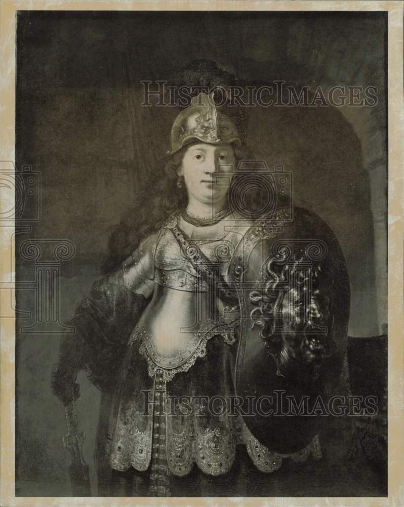 1970 Press Photo &quot;Bellona&quot; Portrait by Rembrandt Harmensz van Ryn - hpp32797- Historic Images