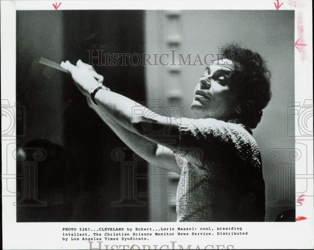 1982 Press Photo Conductor Lorin Maazel - hpp32984- Historic Images