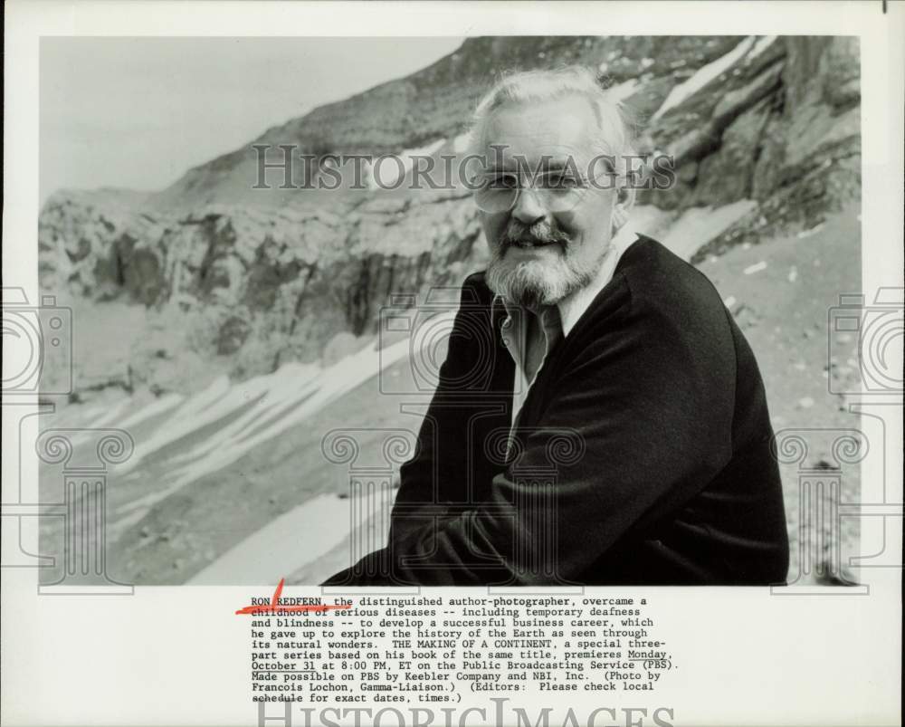 Press Photo Ron Redfern, Host of &quot;The Making Of A Continent&quot; TV Show - hpp33032- Historic Images