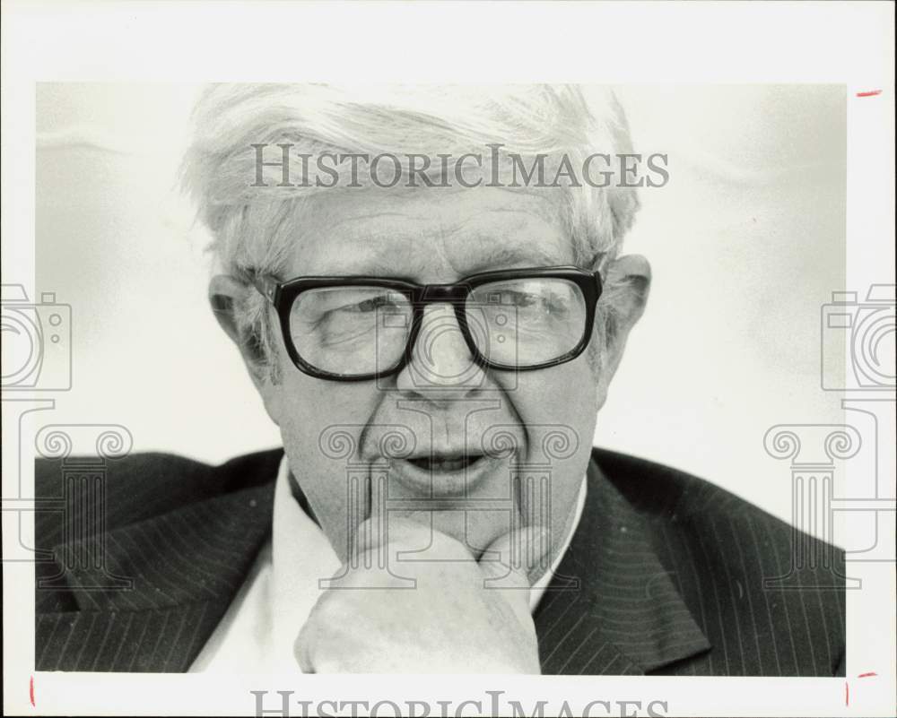 1982 Press Photo Author George Reedy, Former LBJ Press Secretary - hpp33033- Historic Images