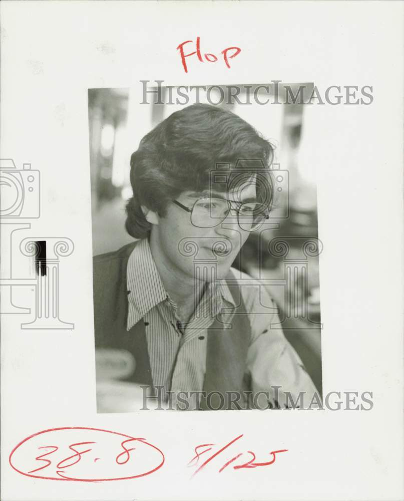 1977 Press Photo Tommy Rogers, Houston Actor - hpp33185- Historic Images