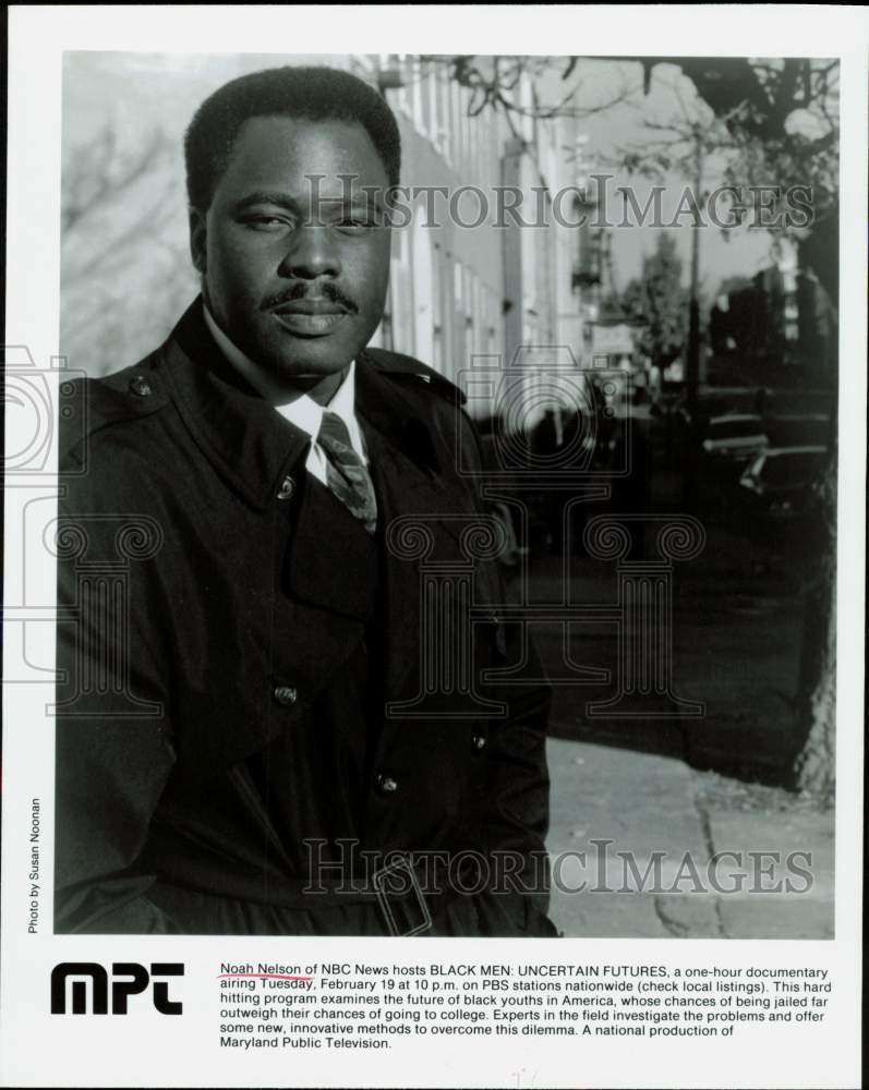 Press Photo Noah Nelson, Host of &quot;Black Men: Uncertain Futures&quot; Documentary- Historic Images