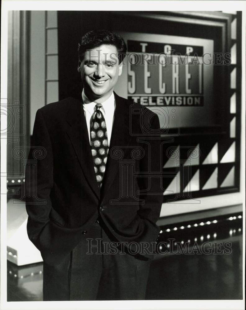 Press Photo Fred Roggin, Host of &quot;Top Secret Television II&quot; - hpp33258- Historic Images