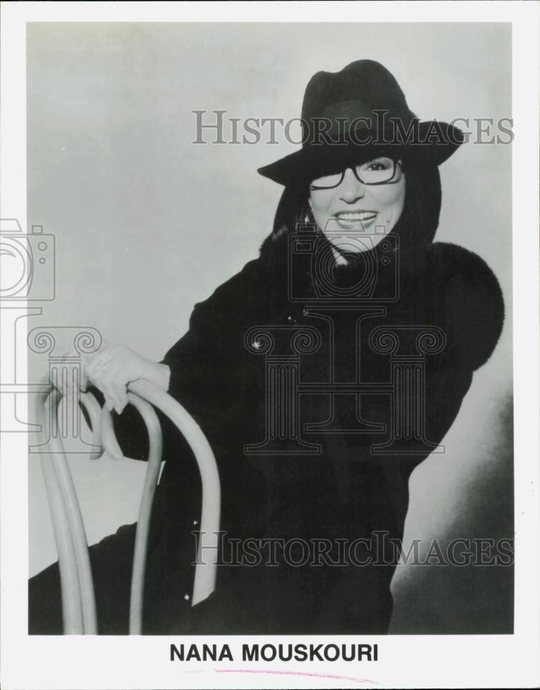 Press Photo Singer Nana Mouskouri - hpp33429- Historic Images