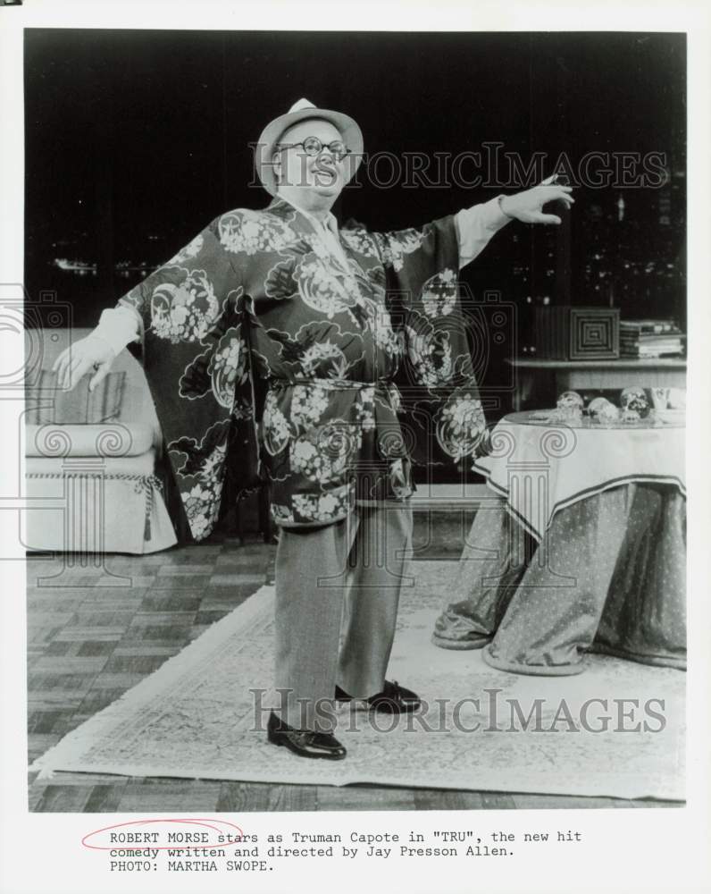 Press Photo Actor Robert Morse as Truman Capote in &quot;Tru&quot; - hpp33491- Historic Images