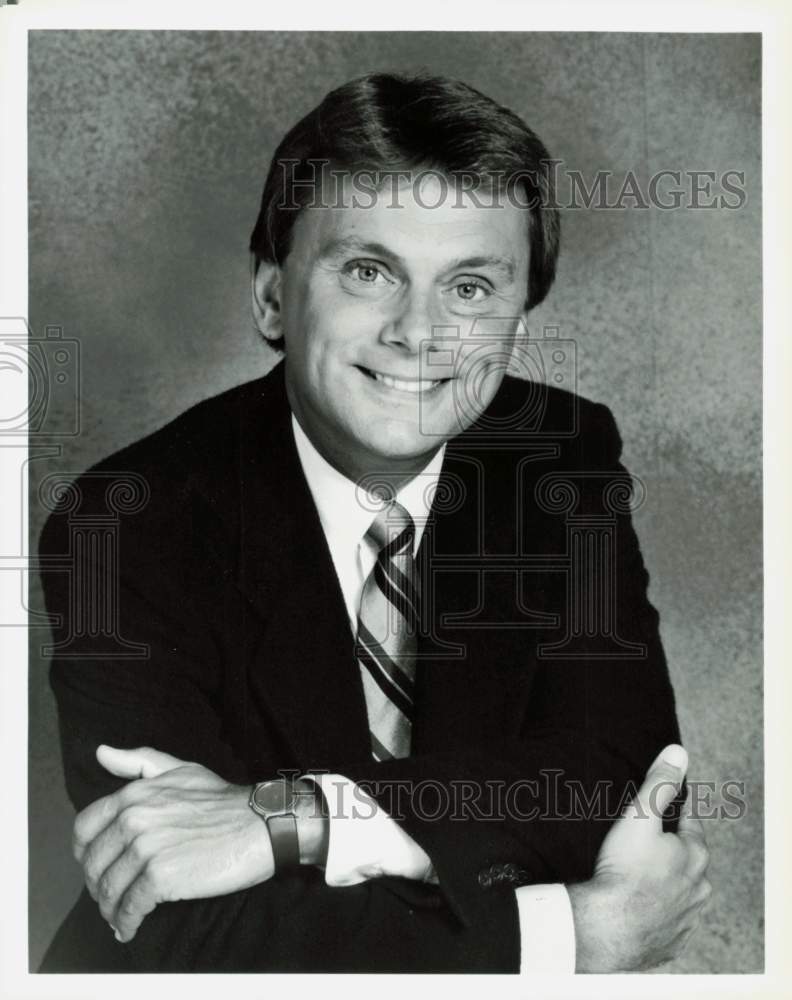 Press Photo Pat Sajak, TV Talk Show Host - hpp33560- Historic Images