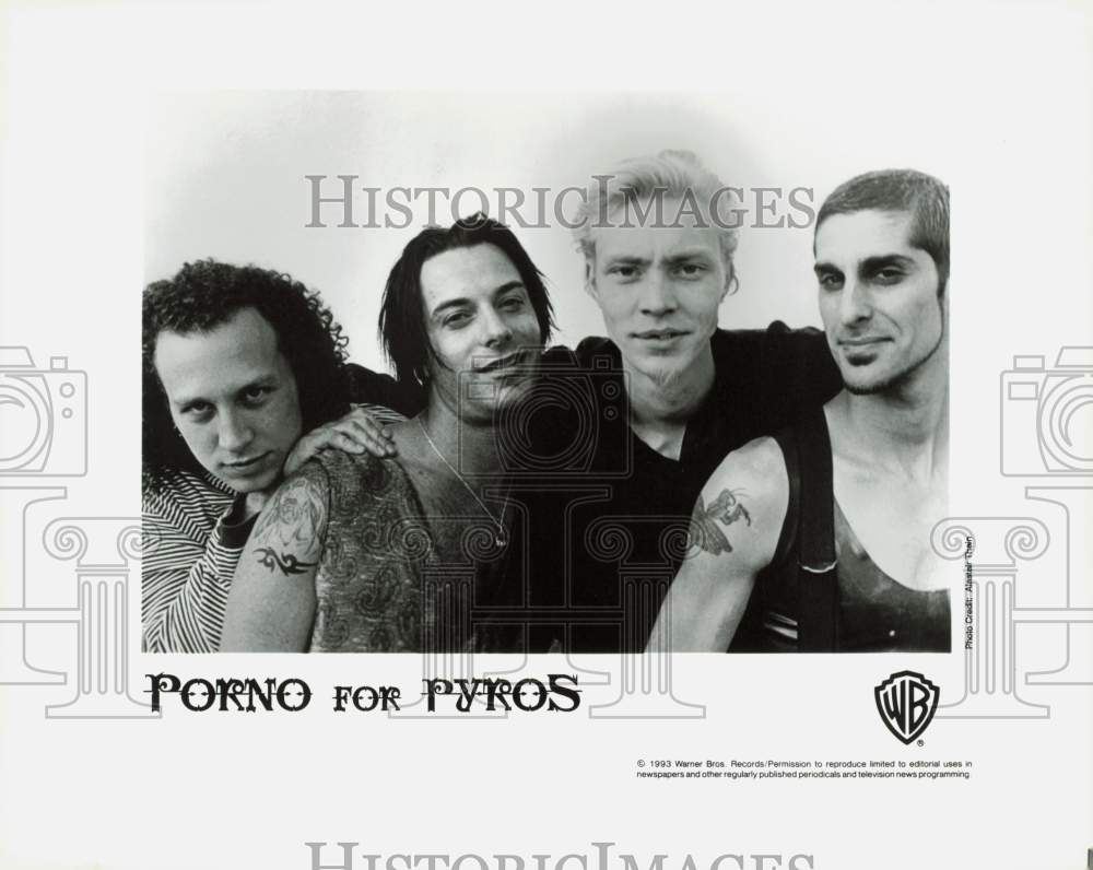 1993 Press Photo Porno for Pyros, Music Group - hpp34001- Historic Images