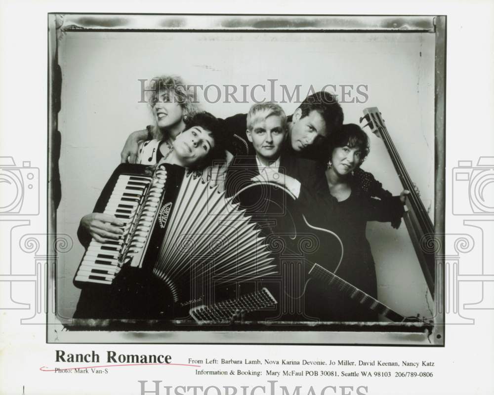 1993 Press Photo Ranch Romance, Music Group - hpp34080- Historic Images