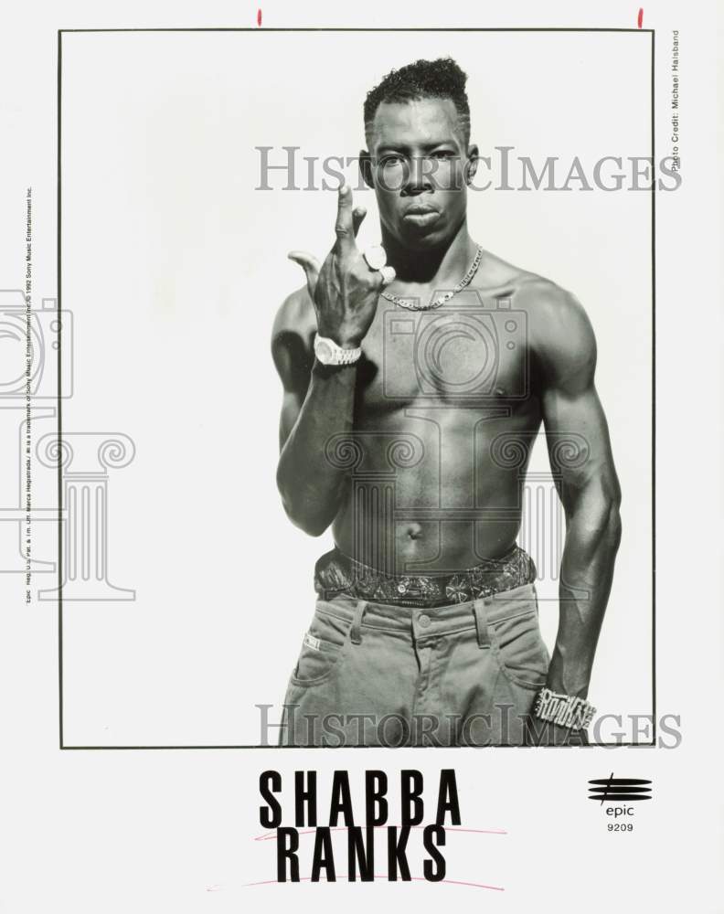 1992 Press Photo Shabba Ranks - hpp34135- Historic Images