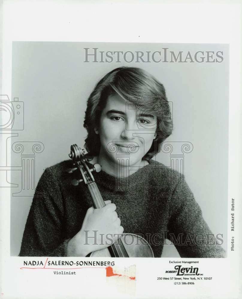 1983 Press Photo Nadja Salerno-Sonnenberg, Violinist - hpp34237- Historic Images