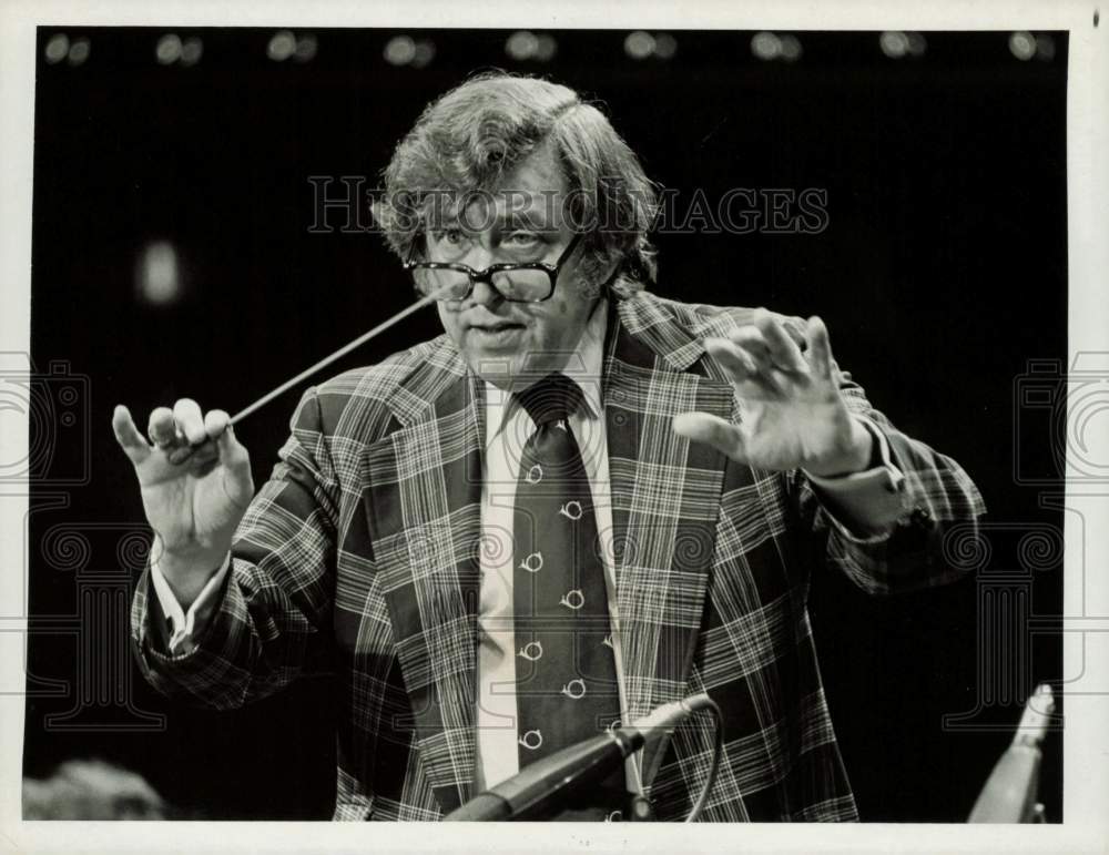 1978 Press Photo Conductor Gunther Schuller in &quot;Movement in Music&quot; Concert- Historic Images