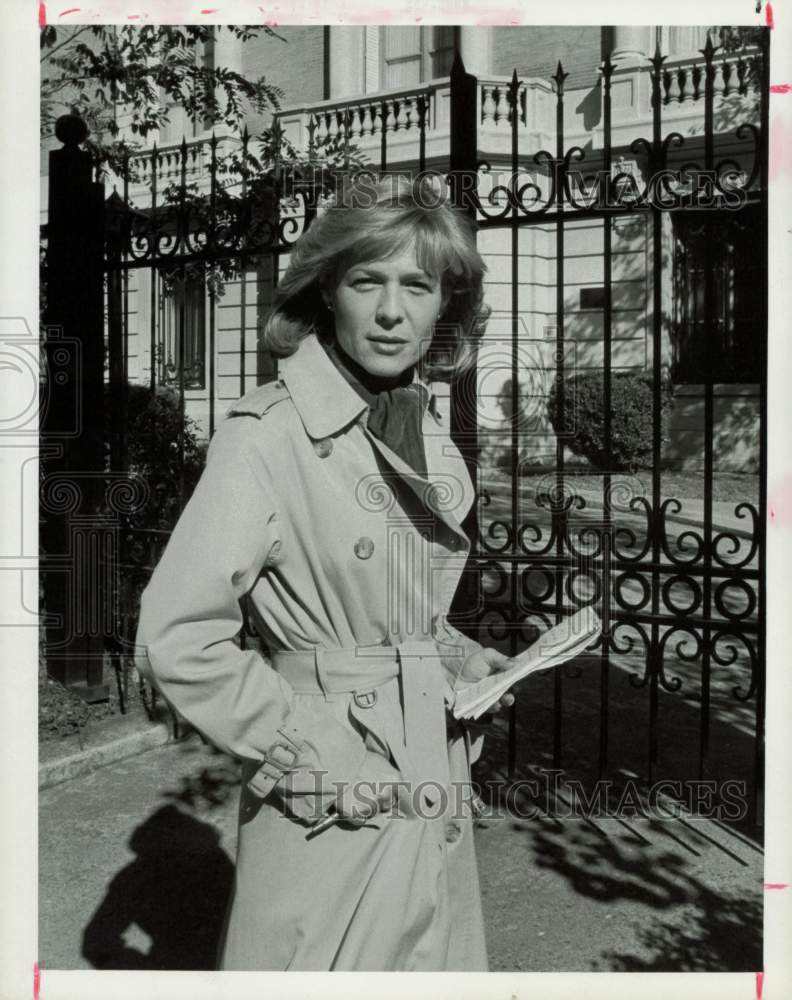 1981 Press Photo NBC News Correspondent Jessica Savitch at U.S. Capitol- Historic Images