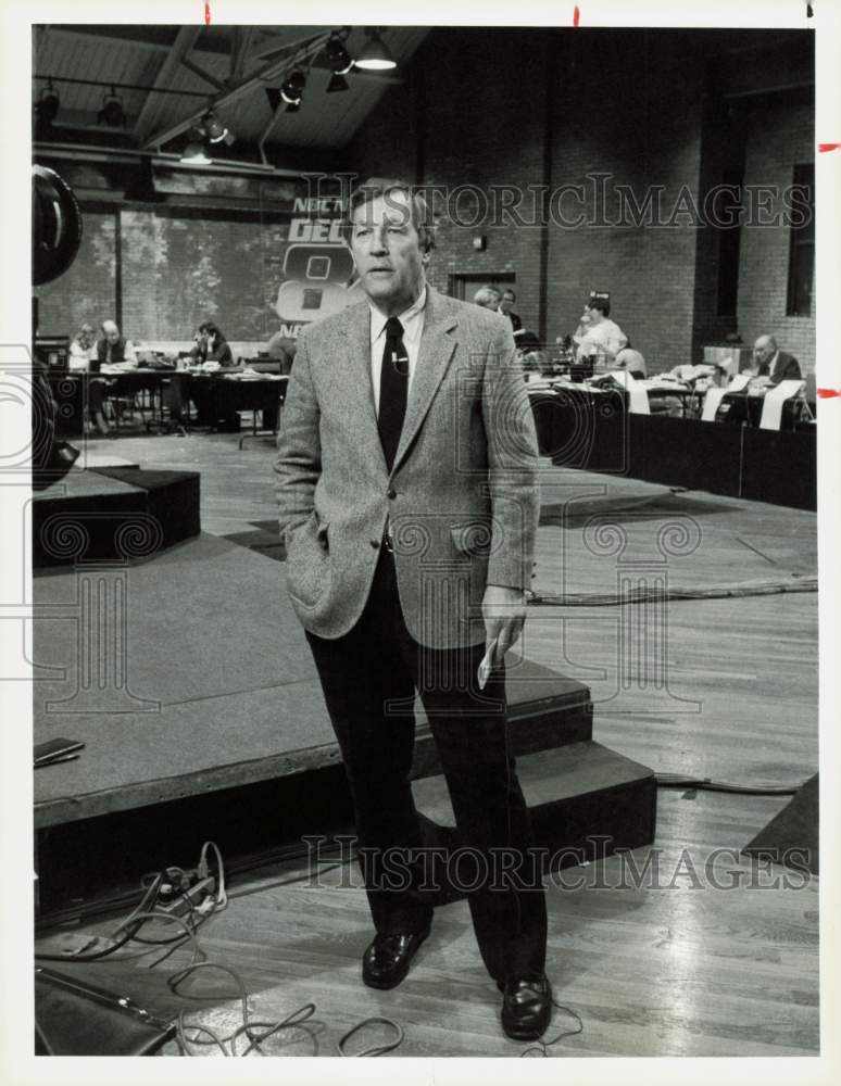 1984 Press Photo Roger Mudd, NBC News Chief Political Correspondent - hpp34543- Historic Images