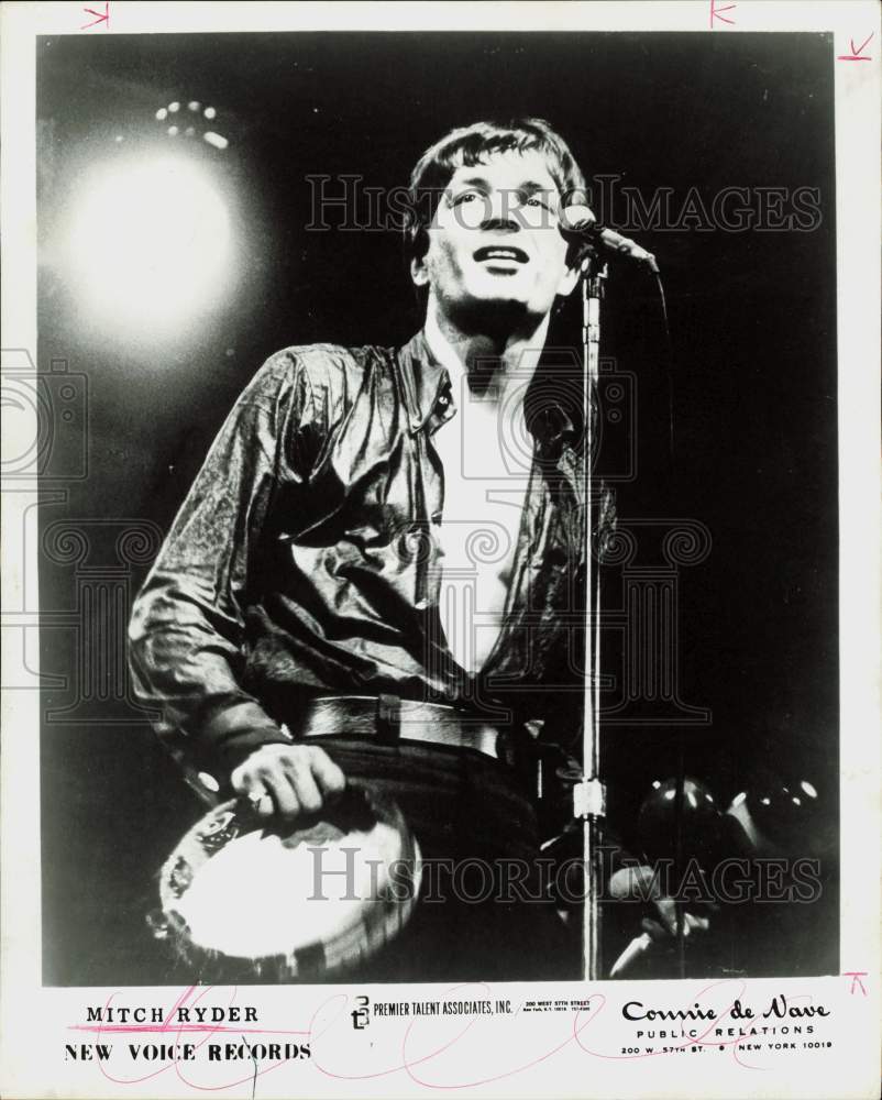 1967 Press Photo Singer Mitch Ryder - hpp34648- Historic Images