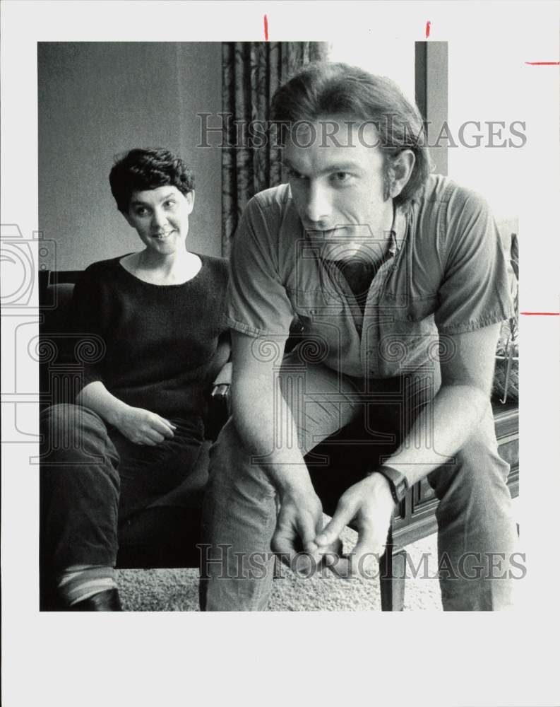 1983 Press Photo Maggie Renzi &amp; Writer-Director John Sayles - hpp34707- Historic Images