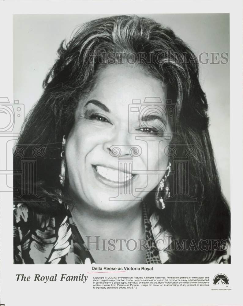 1991 Press Photo Della Reese as Victoria Royal on &quot;The Royal Family&quot; - hpp34719- Historic Images