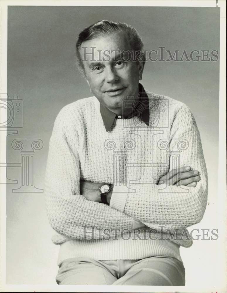 1986 Press Photo Comedian Jack Paar - hpp34912- Historic Images