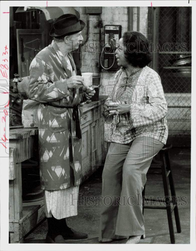 1976 Press Photo Jack Albertson, Della Reese in &quot;Chico and the Man&quot; - hpp34946- Historic Images