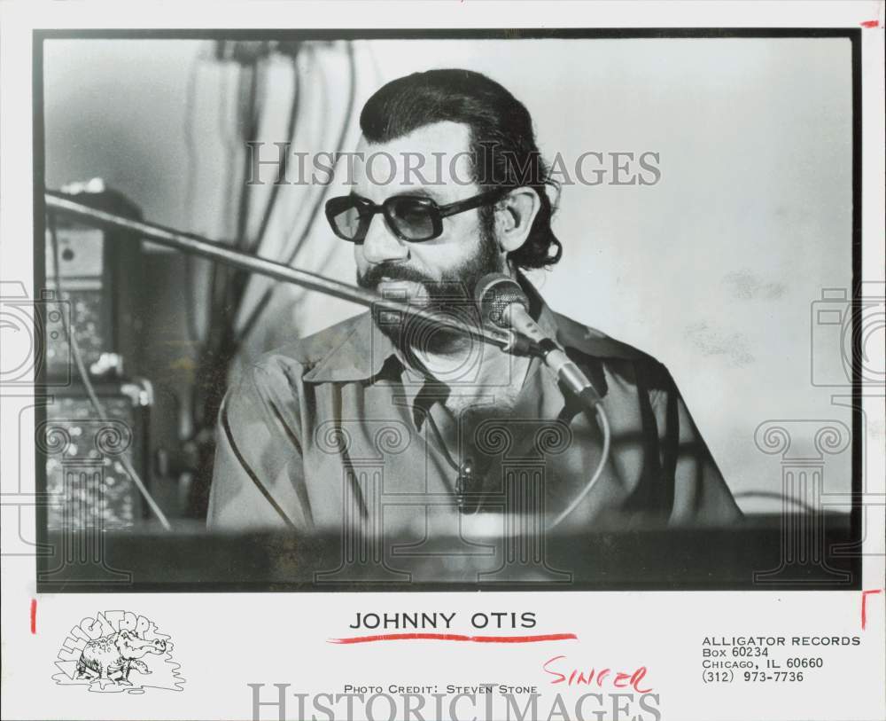 1982 Press Photo Singer Johnny Otis - hpp35167- Historic Images