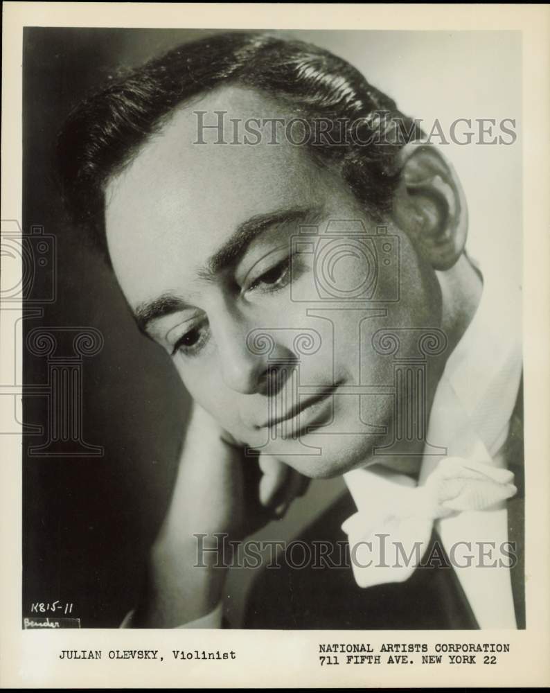 1958 Press Photo Julian Olevsky, Violinist - hpp35266- Historic Images