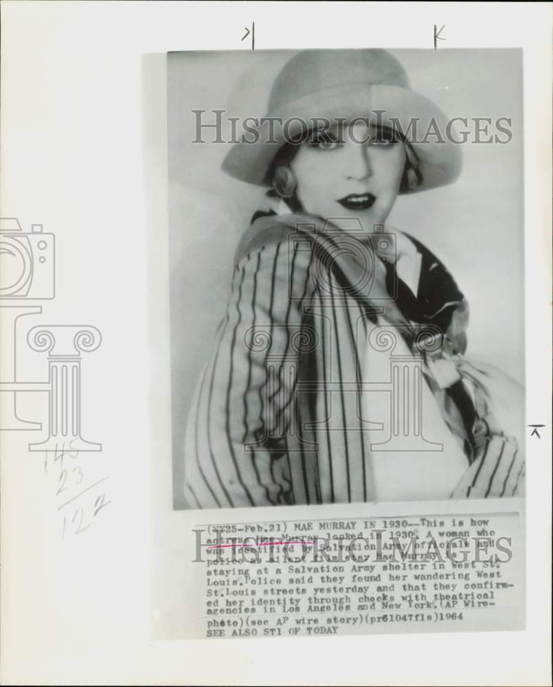 1930 Press Photo Actress Mae Murray - hpp35330- Historic Images