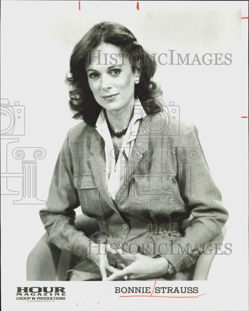 1983 Press Photo Bonnie Strauss, &quot;Hour Magazine&quot; - hpp35434- Historic Images