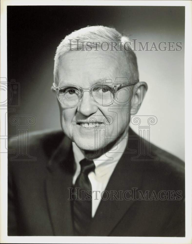 1961 Press Photo Dr. Peter H. Odegard, Teacher on NBC-TV &quot;Continental Classroom&quot;- Historic Images