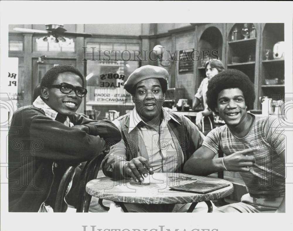 Press Photo Ernest Thomas, Fred Berry, Haywood Nelson on &quot;What&#39;s Happening!!&quot;- Historic Images