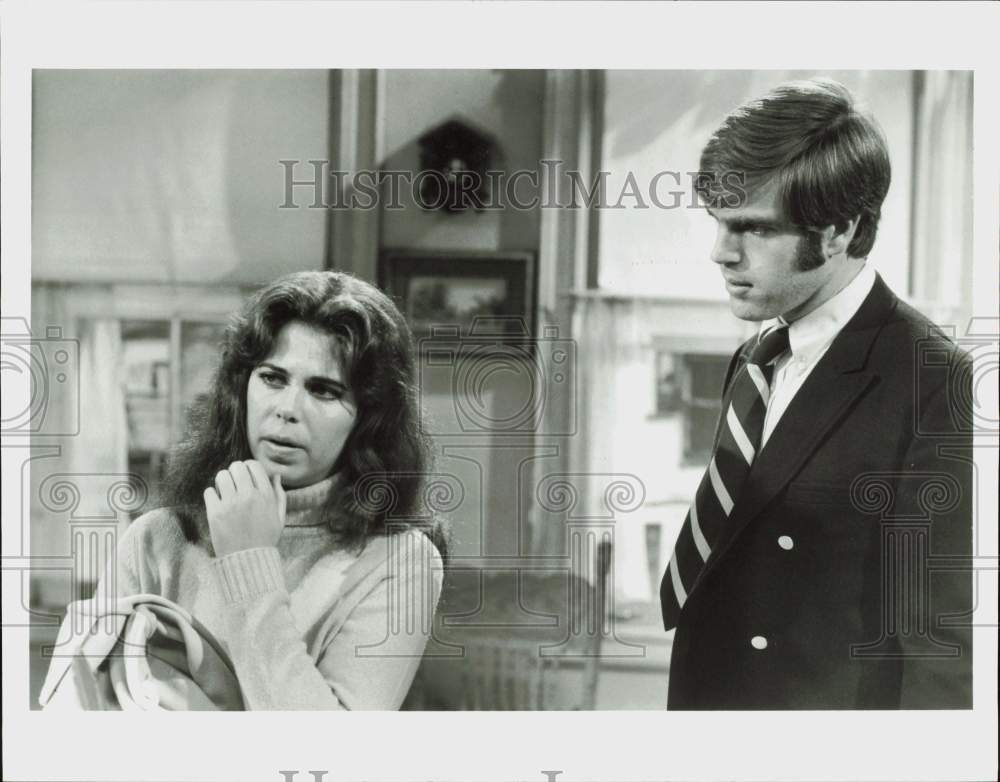 1970 Press Photo Amy Levitt and Michael Storm in &quot;One Life To Live&quot; - hpp35731- Historic Images