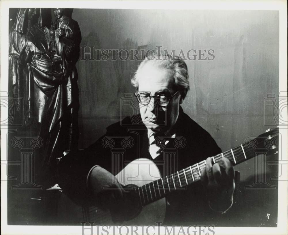 1960 Press Photo Musician Andres Segovia - hpp35782- Historic Images