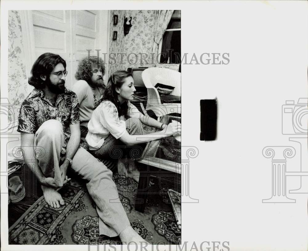 1978 Press Photo St. Elmo&#39;s Fire, Music Group, Interviewed in Houston- Historic Images