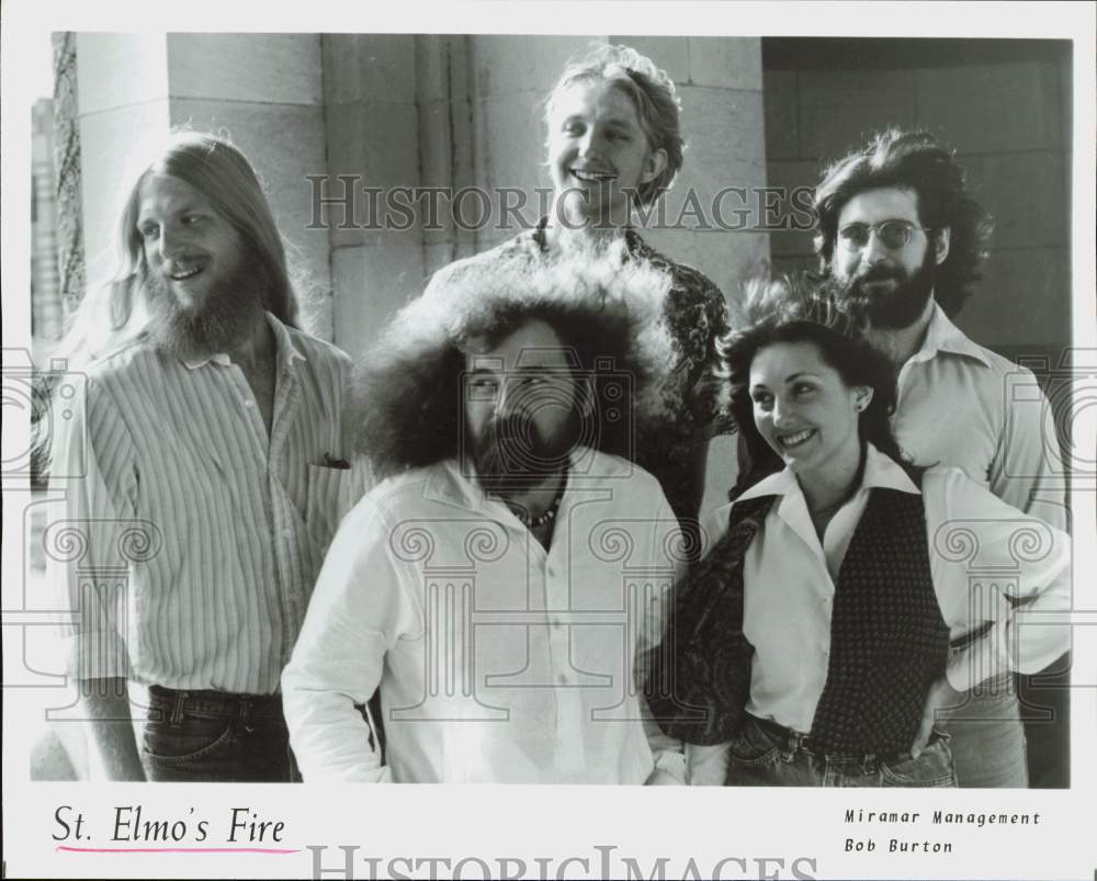 Press Photo Members of St. Elmo&#39;s Fire, Music Group - hpp35802- Historic Images