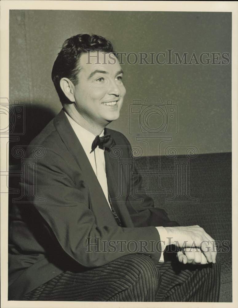 1955 Press Photo John Nelson, Star of &quot;Bride And Groom&quot; on CBS - hpp35907- Historic Images