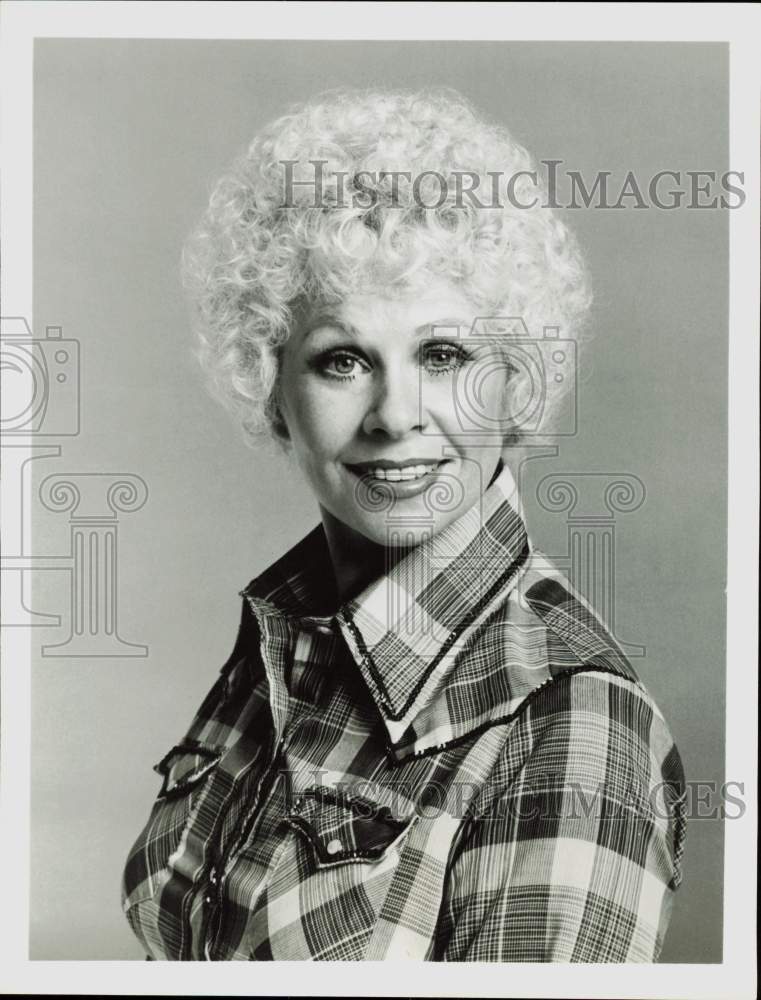 1980 Press Photo Sue Ane Langdon stars in "When the Whistle Blows," on ABC.- Historic Images