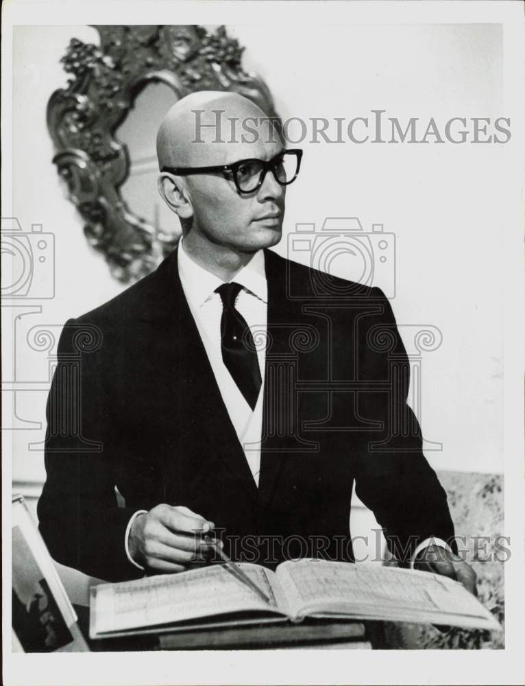 1959 Press Photo Yul Brynner, Russian actor, singer and director. - hpp36071- Historic Images