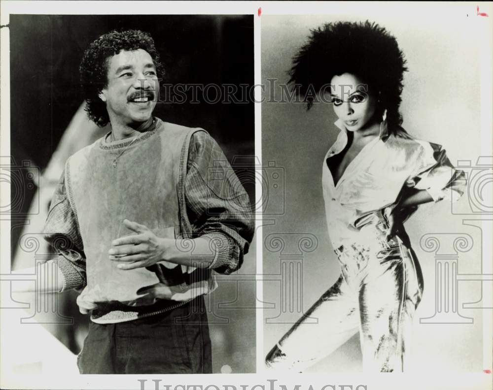 1985 Press Photo Diana Ross on &quot;The Motown Revue Starring Smokey Robinson.&quot;- Historic Images