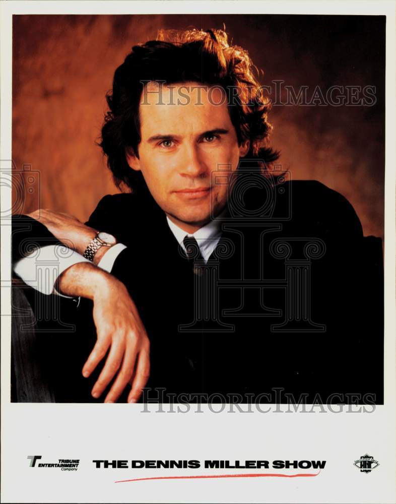 Press Photo Dennis Miller hosts &quot;The Dennis Miller Show.&quot; - hpp36405- Historic Images