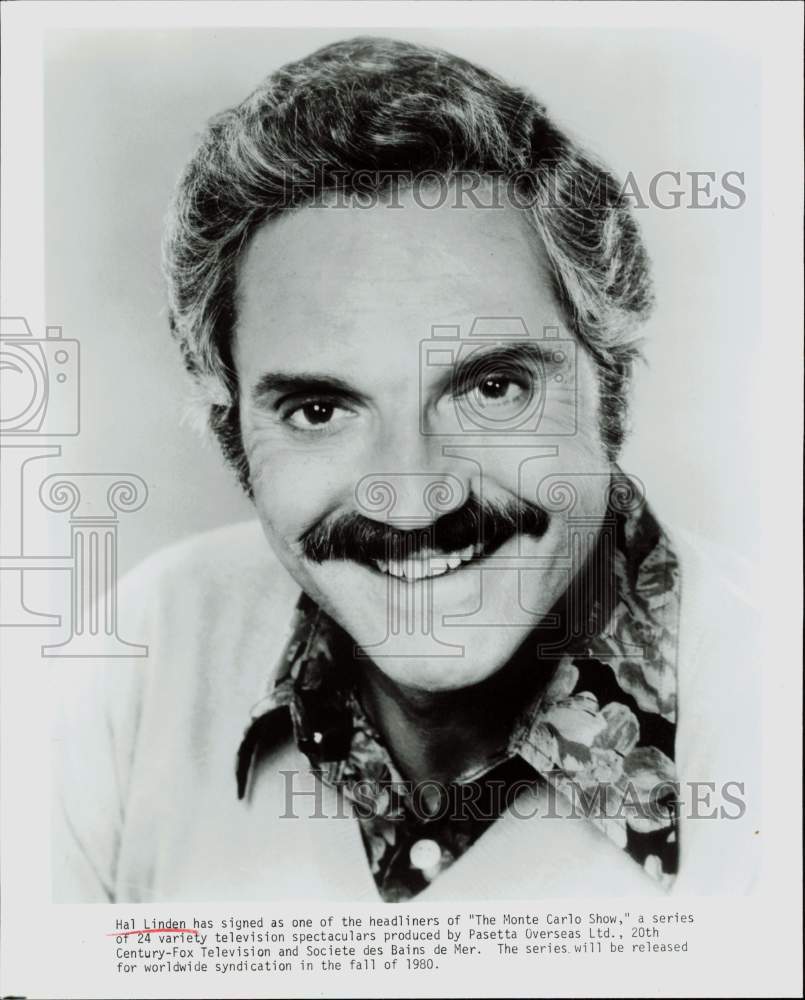 1980 Press Photo Actor Hal Linden headlines &quot;The Monte Carlo Show.&quot; - hpp36562- Historic Images