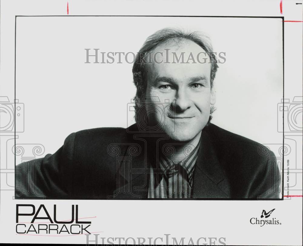 1989 Press Photo Paul Carrack, British singer, songwriter and musician.- Historic Images