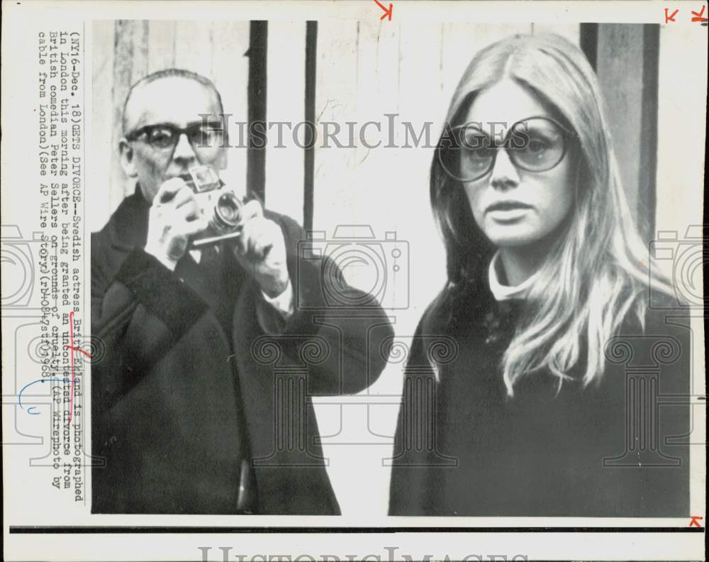 1968 Press Photo Swedish Actress Britt Ekland in London - hpp37263- Historic Images