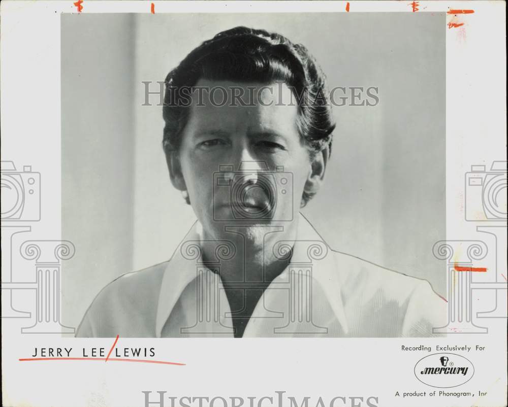 1976 Press Photo Musician Jerry Lee Lewis - hpp37307- Historic Images