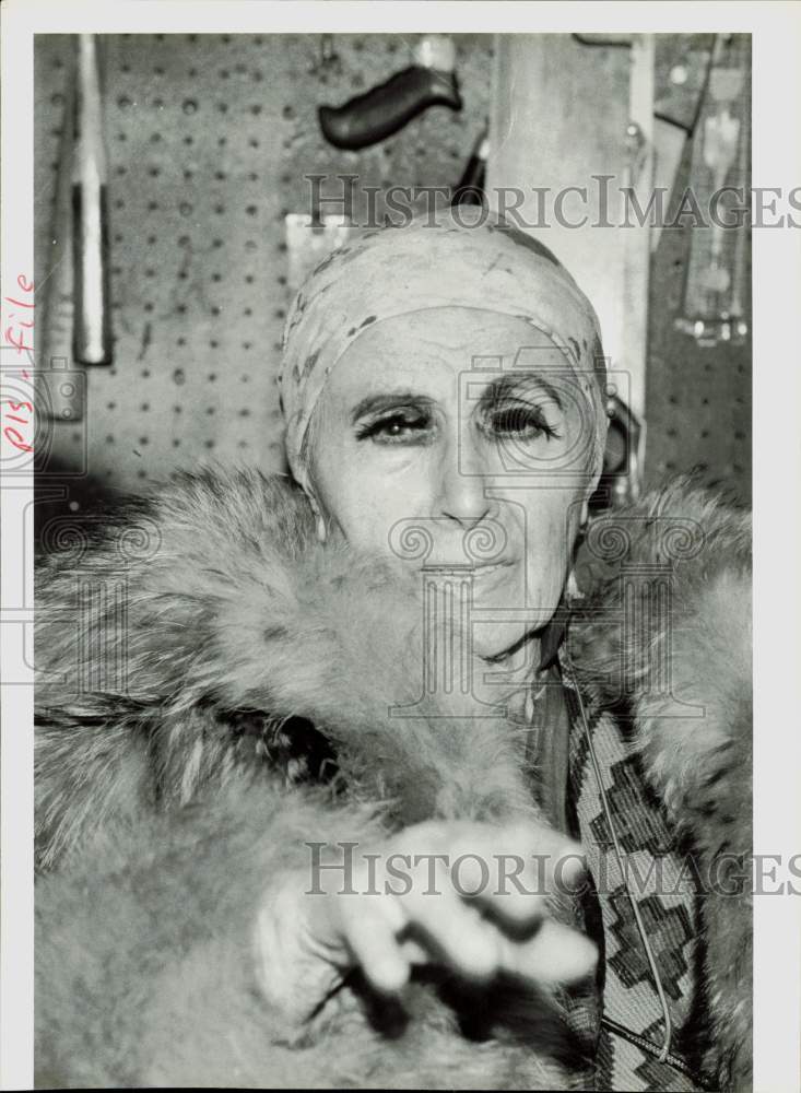 1984 Press Photo Artist Louise Nevelson in Her New York Work Studio - hpp37356- Historic Images