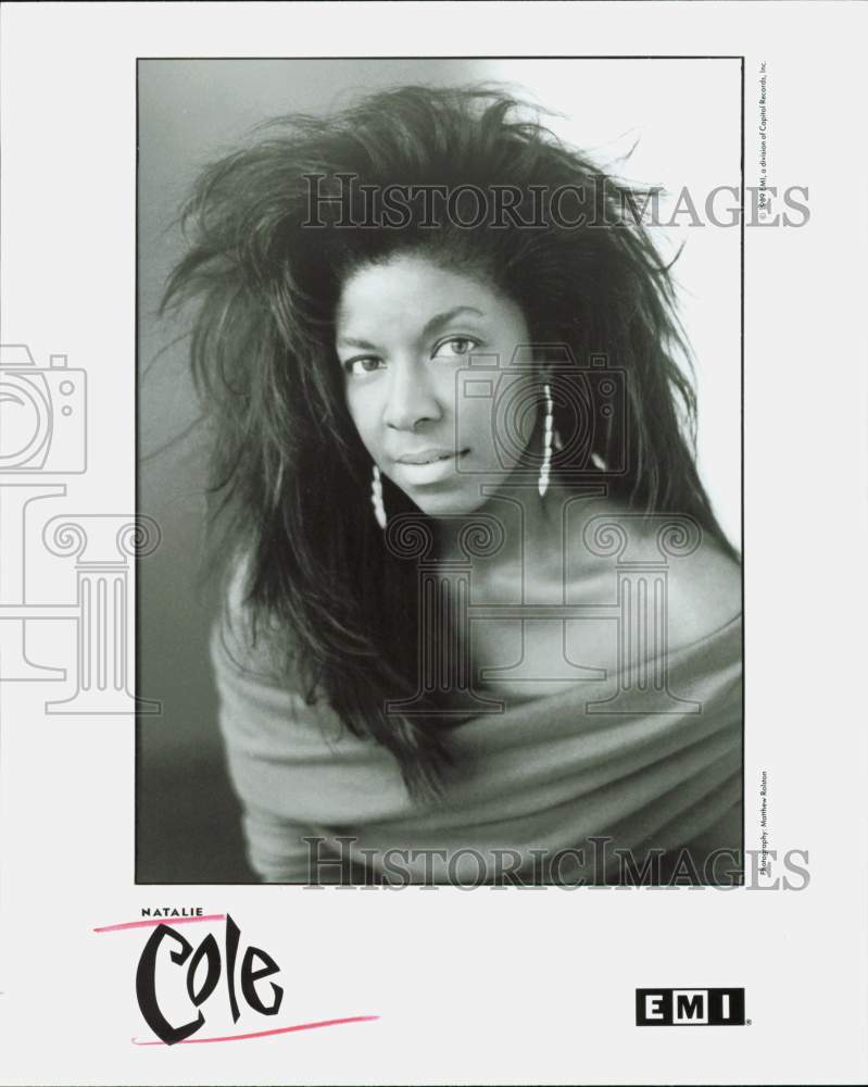 1989 Press Photo Singer Natalie Cole - hpp37474- Historic Images