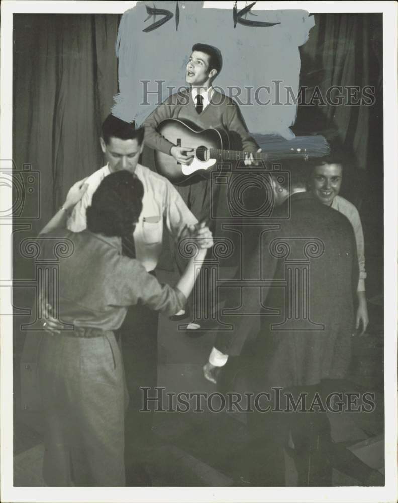 1957 Press Photo Actor-Singer Tommy Sands - hpp37596- Historic Images