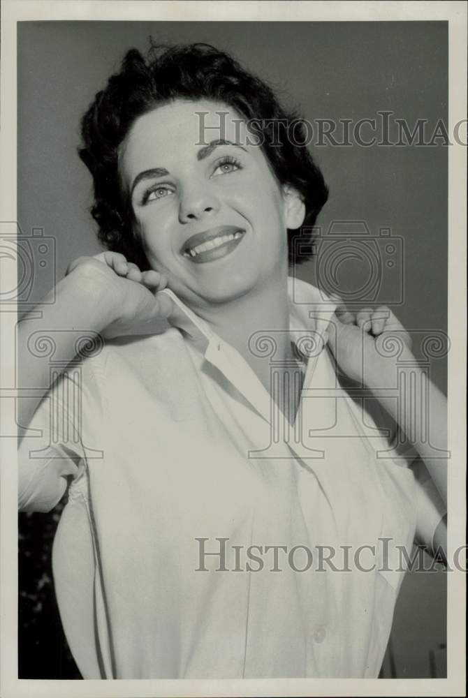 1956 Press Photo Nancy O&#39;Neal, Miss Poteet - hpp37660- Historic Images