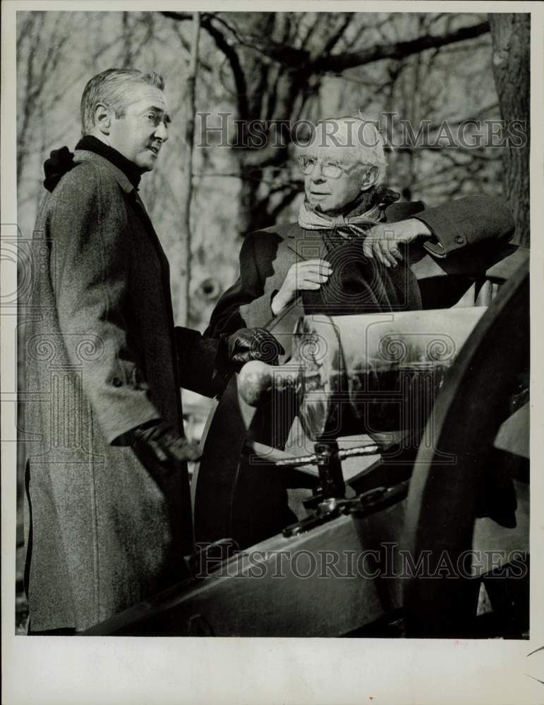 Press Photo Howard K. Smith &amp; Carl Sandburg in &quot;Carl Sandburg at Gettysburg&quot;- Historic Images