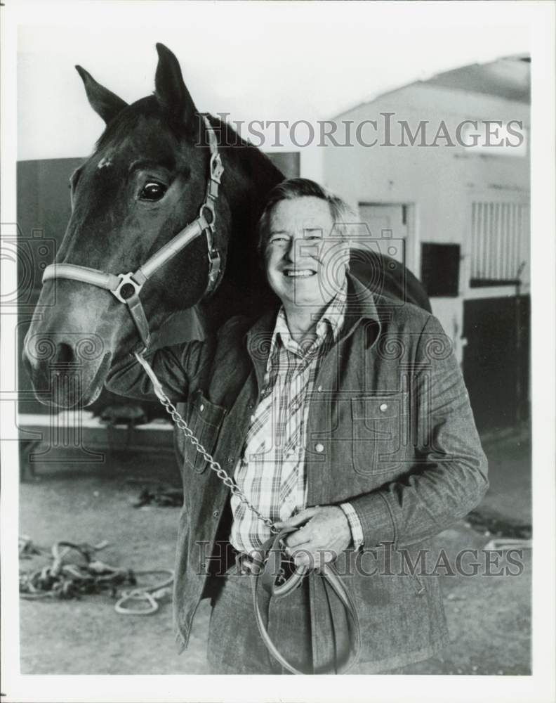 Press Photo Will Rogers, Jr. with Horse - hpp37938- Historic Images